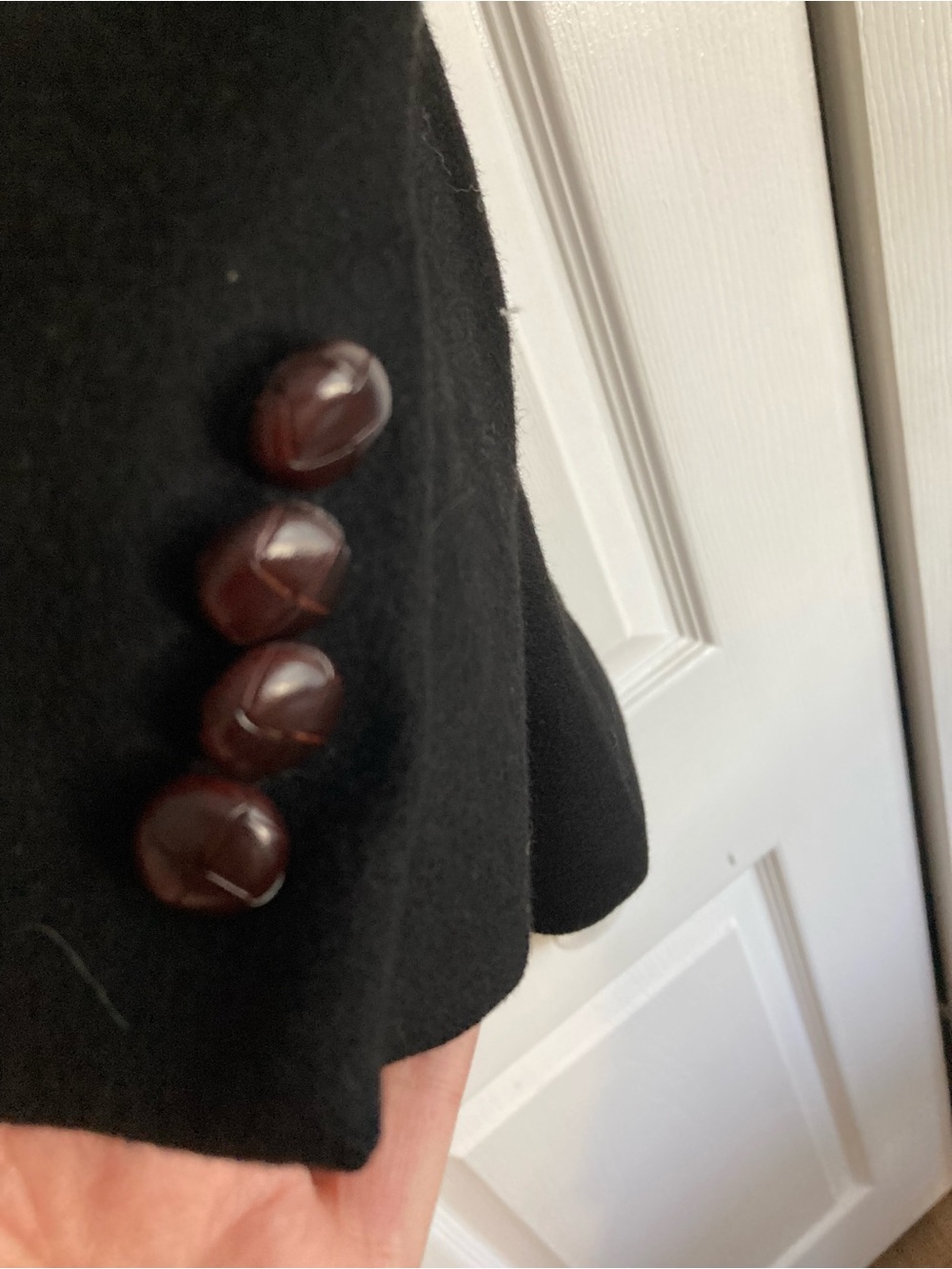 Vintage Men's Black 100% Camel Hair Blazer - Classic Two-Button Sport Coat - Picture 4 of 11